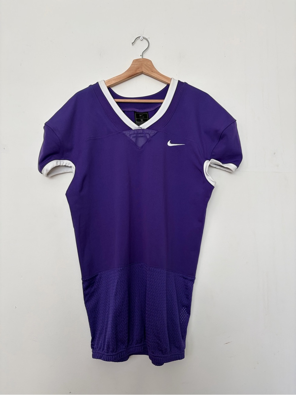 Nike Women's Purple Athletic Jersey with White Trim
